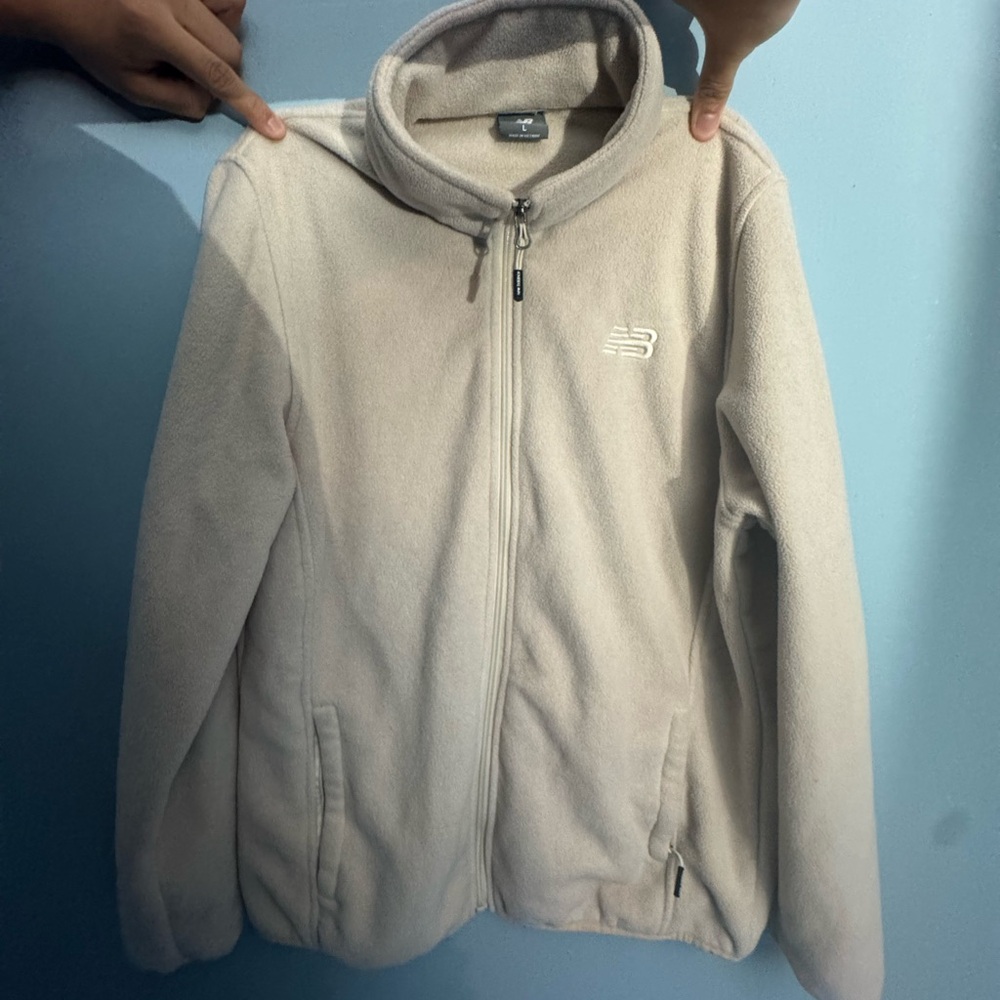 New Balance Beige Fleece Jacket